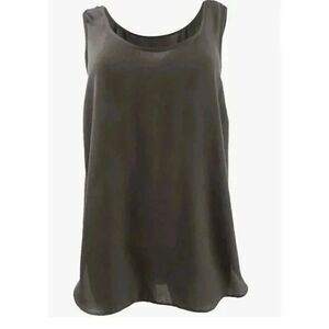Alfani, Scoop Neck Sleeveless, Shell Brown, XL